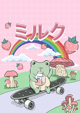 Cottagecore Kawaii Frog
