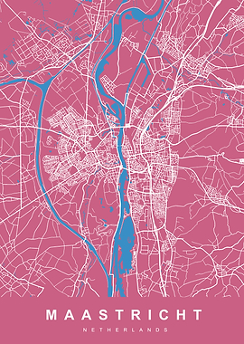 MAASTRICHT Map Netherlands