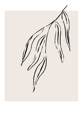 Abstract Botanical Leaf