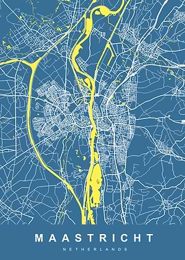 MAASTRICHT Map Netherlands