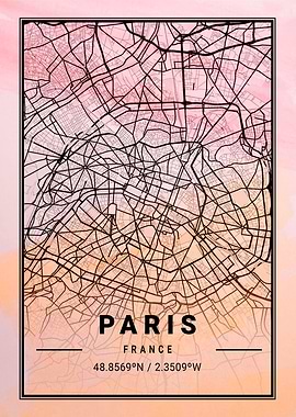 Paris City Map France