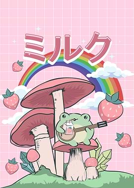 Cottagecore Kawaii Frog