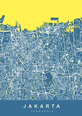 JAKARTA City Map Indonesia