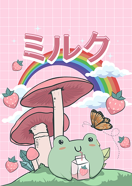 Cottagecore Kawaii Frog