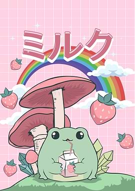 Cottagecore Kawaii Frog