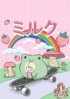 Cottagecore Kawaii Frog