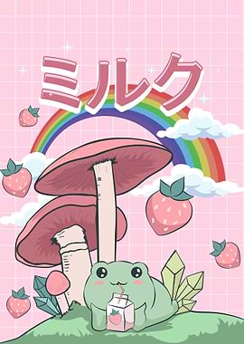 Cottagecore Kawaii Frog