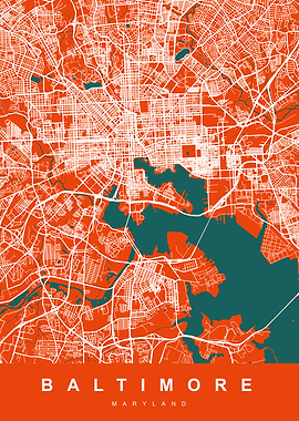 BALTIMORE City Map USA