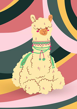Cute Lama Pose