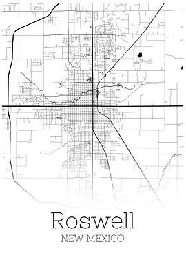 Roswell New Mexico map