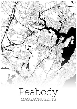 Peabody Massachusetts map