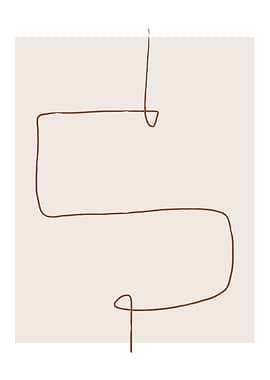 Abstract Art Line Path