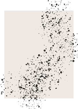 Abstract Ink Spray Canvas