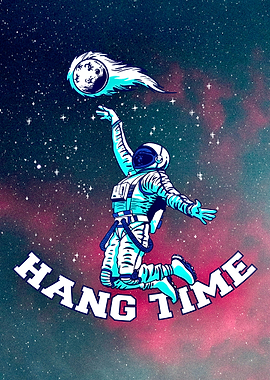 Basketball astronaut dunk