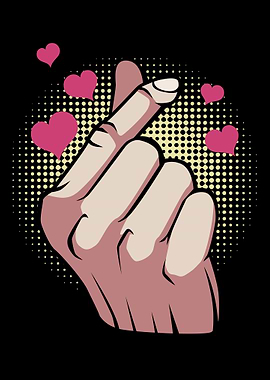KawaiiKorean Finger Heart