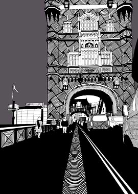 Tower birdge illustrated