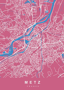 METZ City Map France