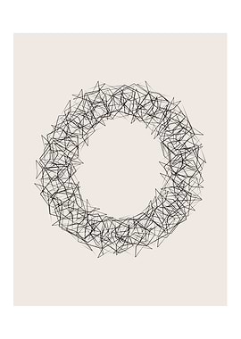 Abstract Brushed Circle