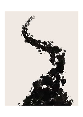 Abstract Brush Stroke Road