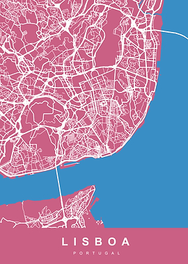 LISBOA City Map Portugal