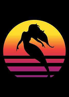 Mermaid Retro Vintage