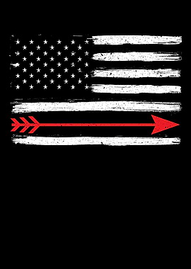 USA Flag Archery