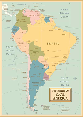 Map of South America