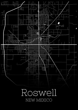Rosewell New Mexico map