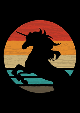 Unicorn Retro Vintage