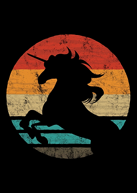 Unicorn Retro Vintage
