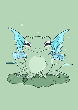 Cottagecore Fairy Frog