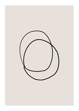 Abstract Black Circles