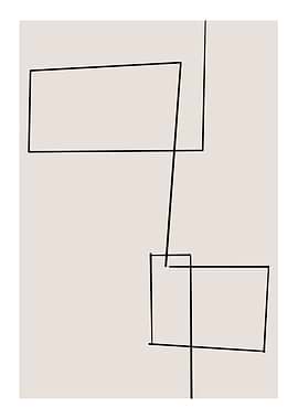 Abstract Beige Rectangles