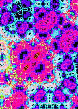 Vibrant Trippy Fractal