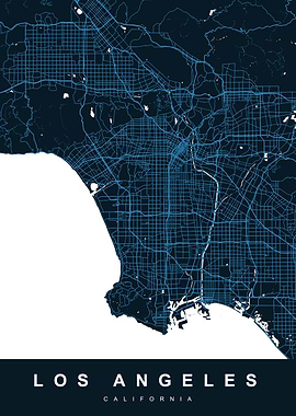 LOS ANGELES Map California