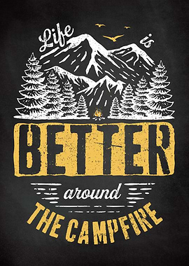 Camping Quote Campfire