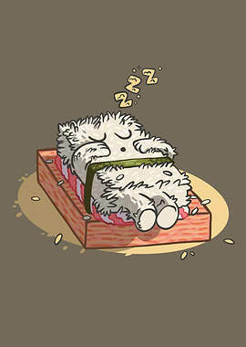 Funny sushi kawaii