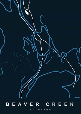 BEAVER CREEK Map COLORADO