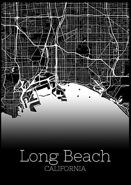 Long Beach California map