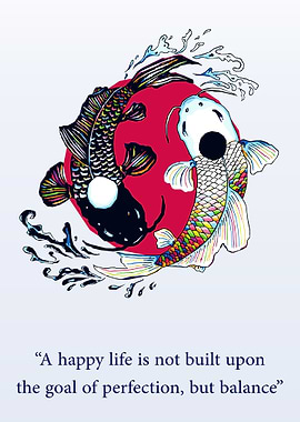 Koi Fish Yin Yang