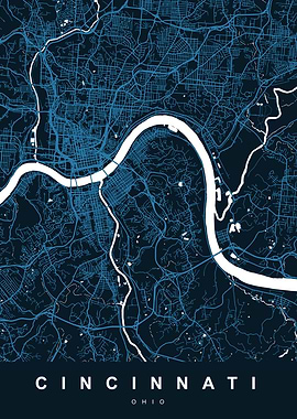 CINCINNATI Map OHIO