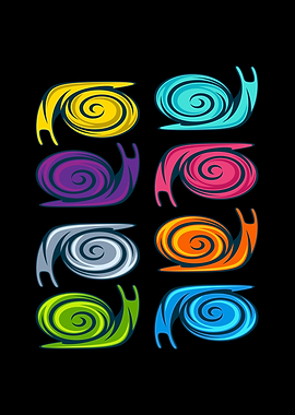 Colorful Snails