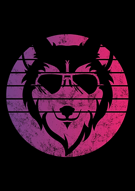 Wolf Retro Vintage