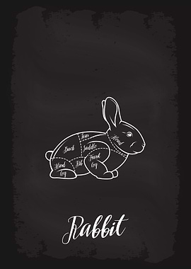 Butcher Cuts of Rabbit
