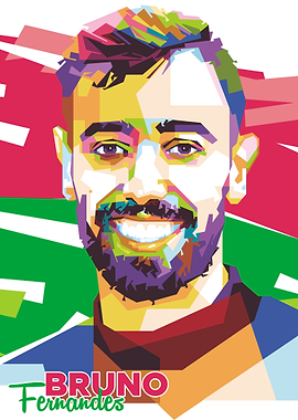 Bruno Fernandes in Pop Art
