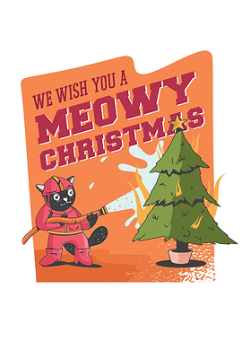 We wish u meowy christmas