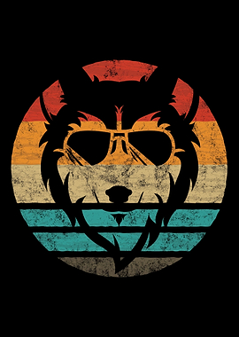 Wolf Retro Vintage