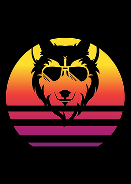 Wolf Retro Vintage