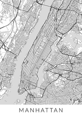 New York Manhattan Map