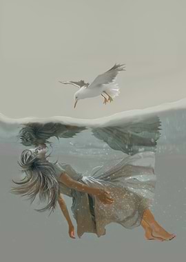 Between sky and water